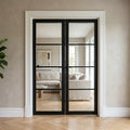 Internal Primed Industrial 2.0 Lifestyle 4 Light Clear Glass French Door
