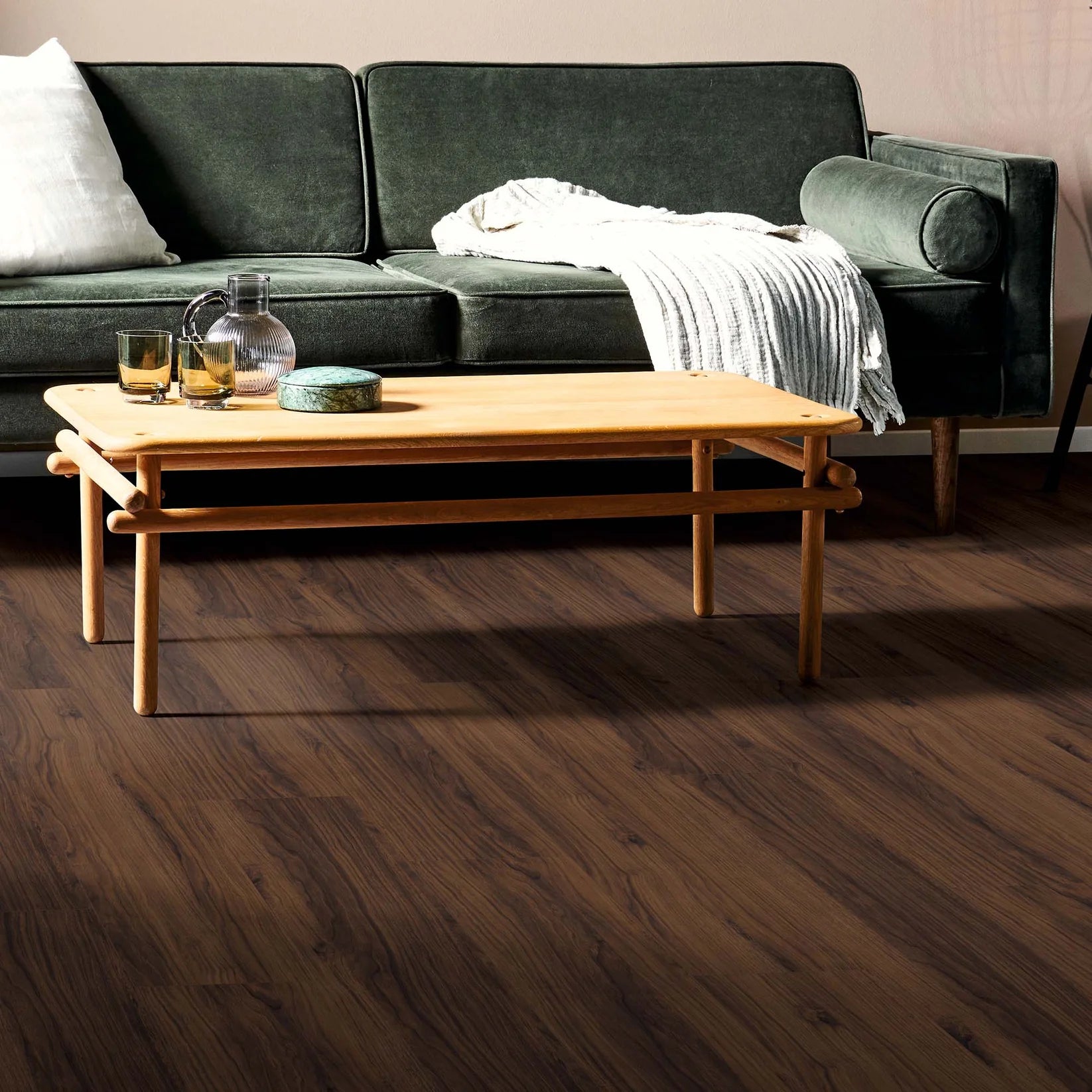 Rich Arden Walnut - Wood Essence Aqua Water Resistant 12mm Laminate Flooring